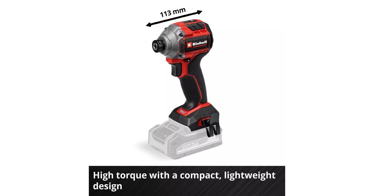 EINHELLProfessional Accu Slagschroefmachine TP-CI 18/250-C Li BL slagmoersleutel  (Rood/zwart, Accu en oplader niet inbegrepen)