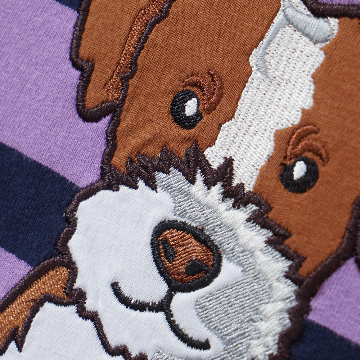 Topolino Mädchen Hoodie mit Hunde-Applikation lila / dunkelblau