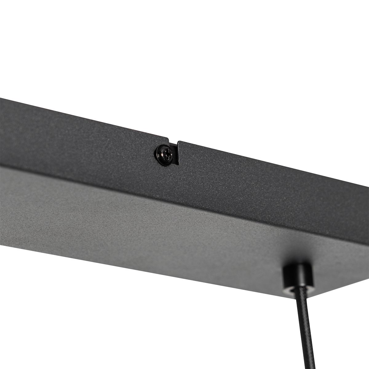 Oosterse hanglamp zwart met bamboe 3-lichts - Rayan