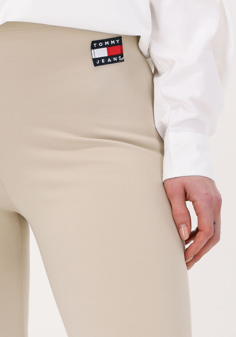 TOMMY JEANS zand tommy jeans flared broek tjw badge flare legging