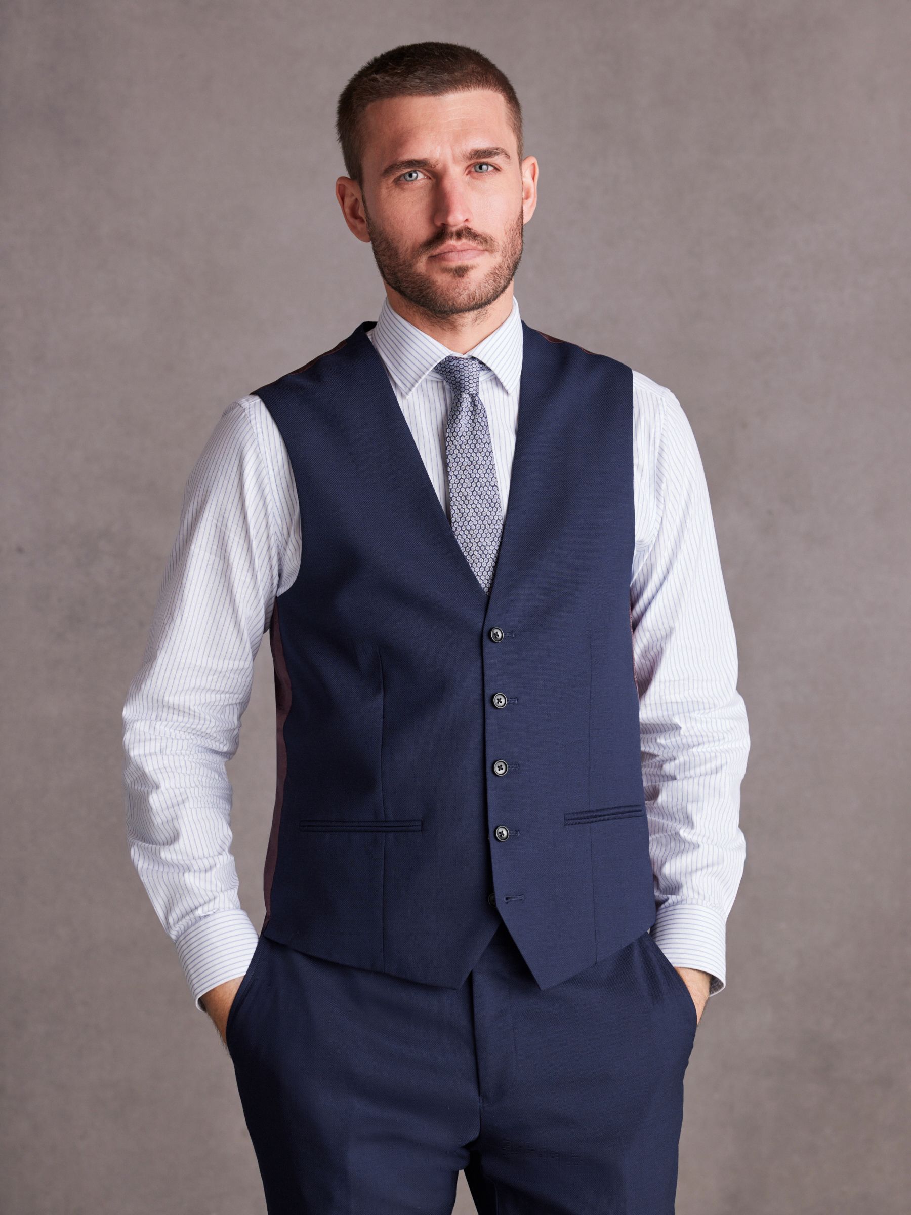 Helderblauw - Signature Tollegno gilet