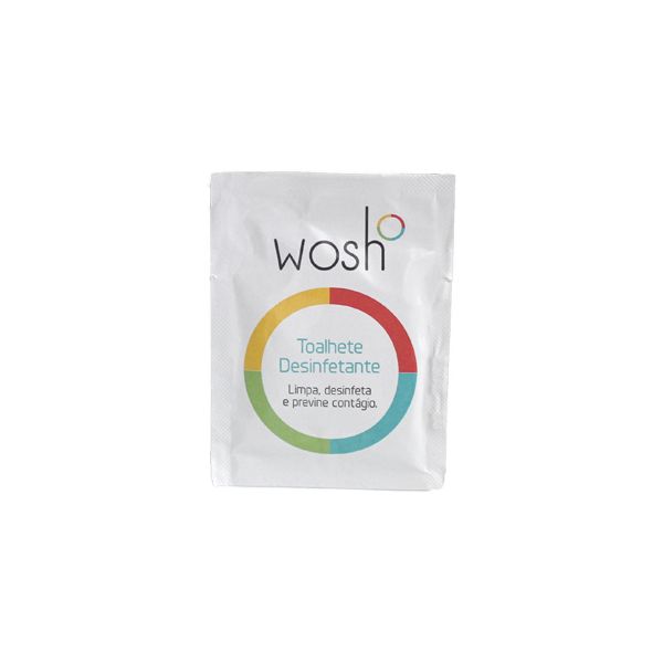 Wosh Saqueta Toalhetes Desinfetantes Mãos e Equipamentos 500 Unidades