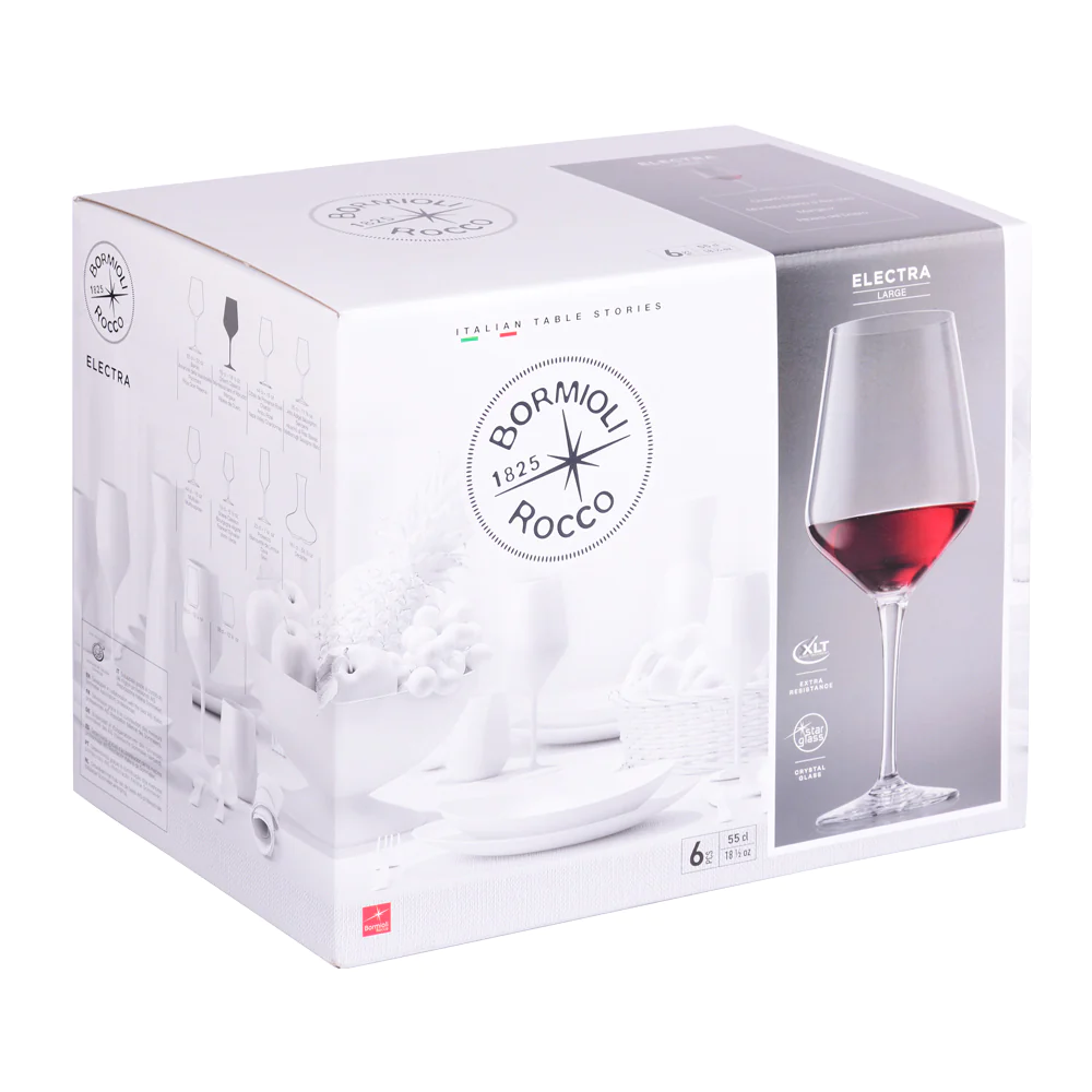 Boîte de 6 Verres à vin Electra 55 cl Bormioli Rocco