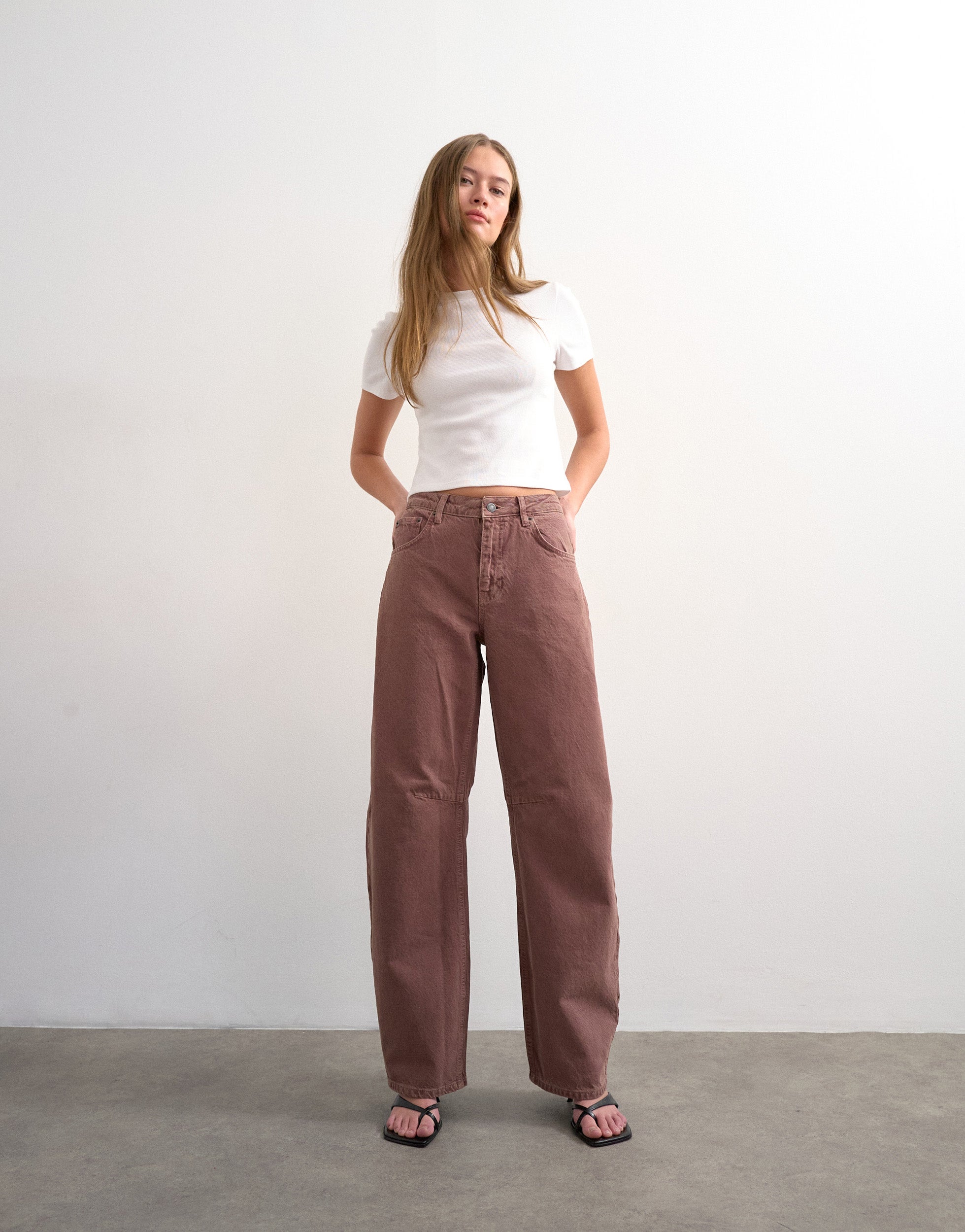 TSBARREL High rise Barrel fit Jeans