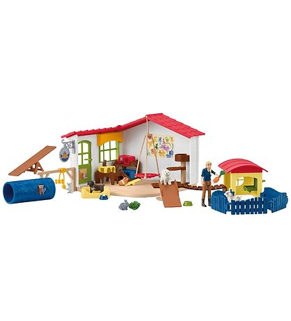Schleich Farm WoRød - 22x20x17 cm - K?ledyrshotel 42607