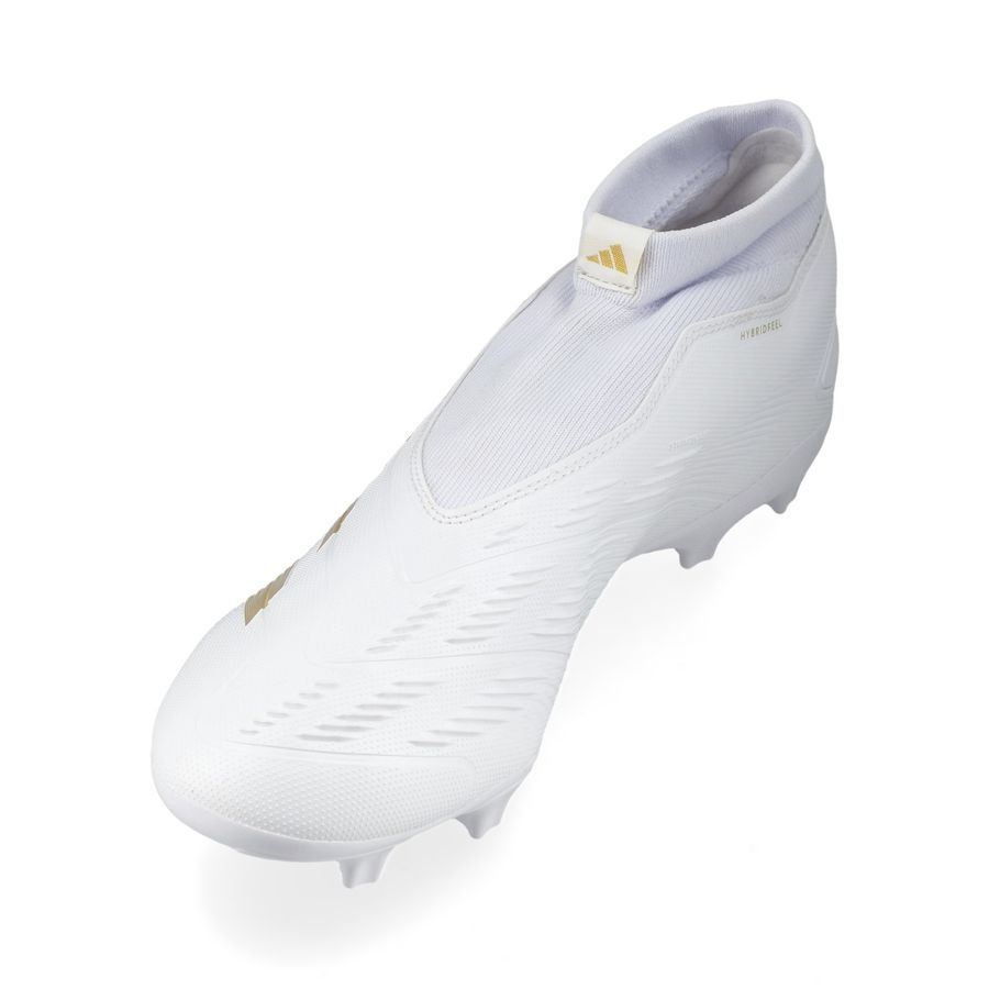 adidas Predator League Laceless FG Day Spark - Blanc/Doré/Blanc