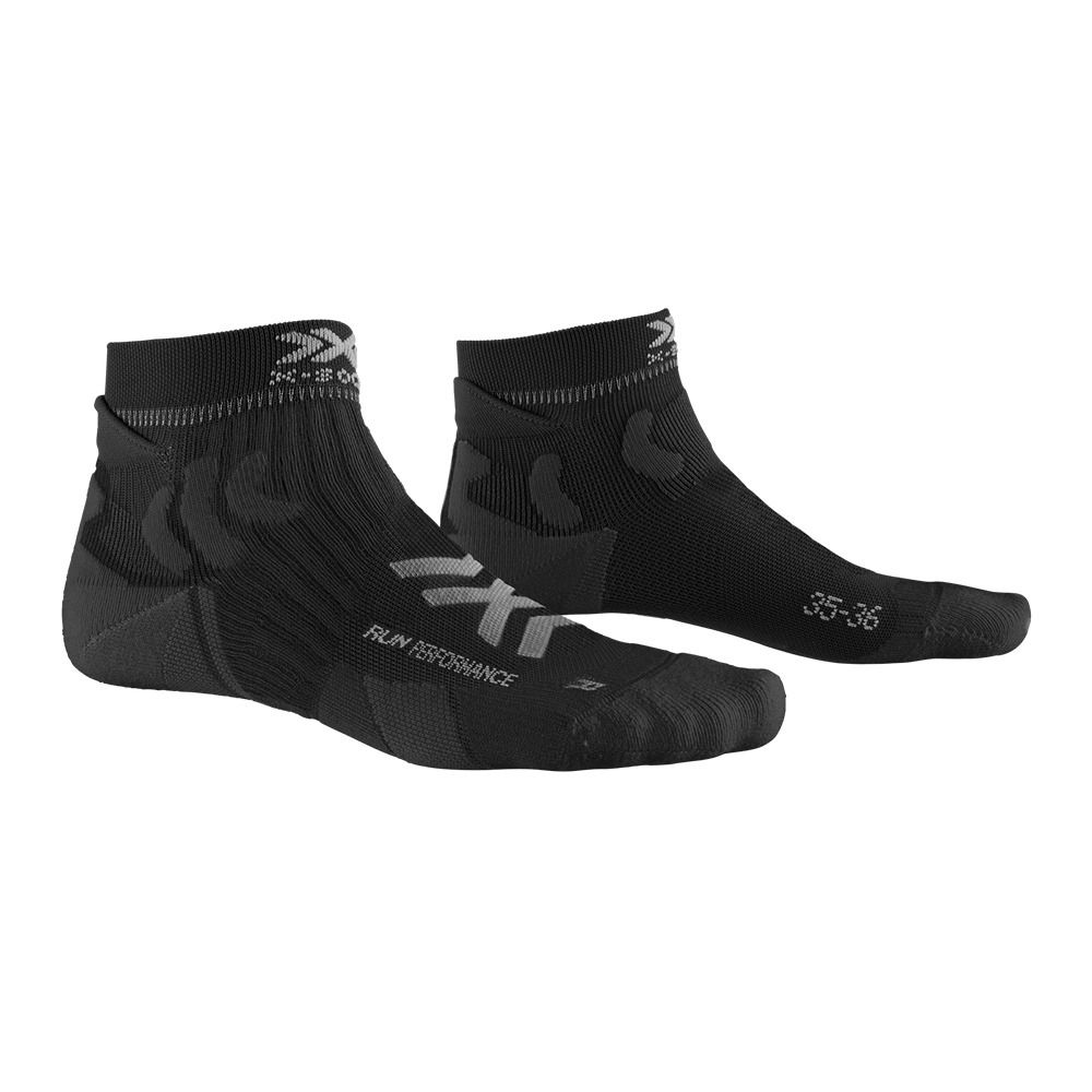 X-Socks RUN PERFORMANCE 4.0 - Chaussettes opal black/arctic white