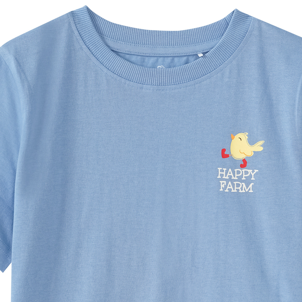 Topolino Jungen T-Shirt mit kleinem Print hellblau