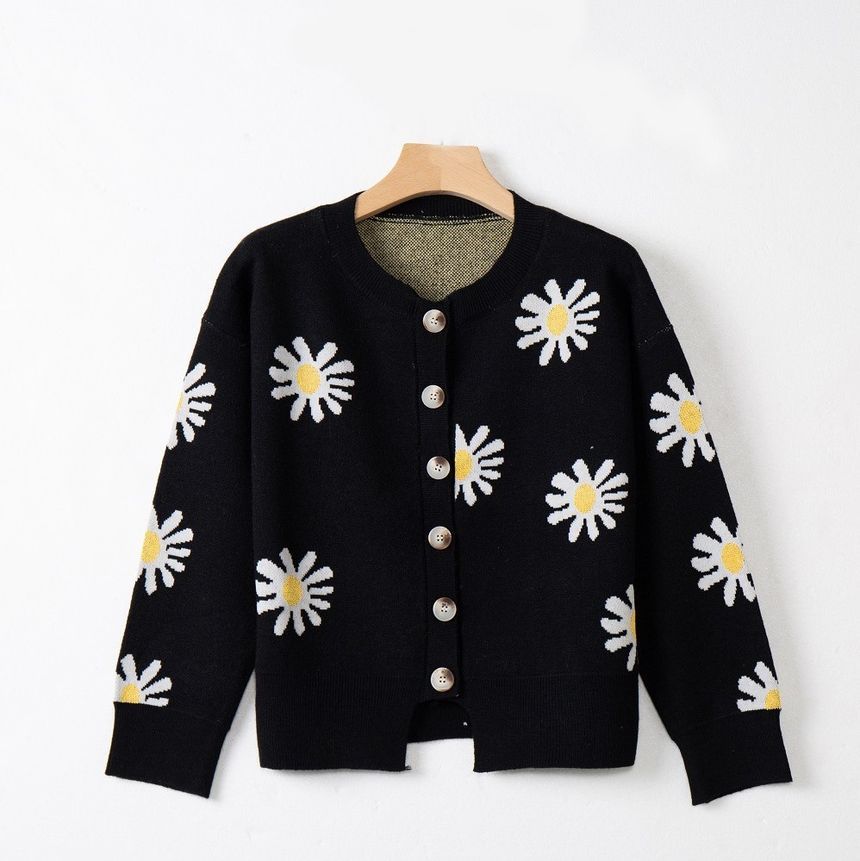 Bolgivy - Gebloemd vest met ronde hals