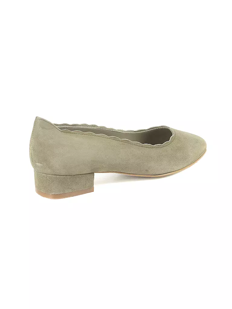 DIRNDL & BUA Trachtenschuhe - Ballerinas hellgrün