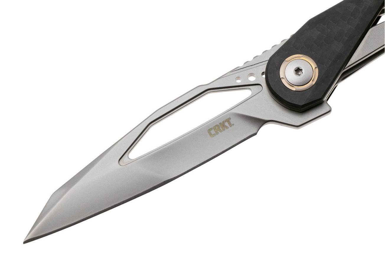 CRKT Nucleus 5703 Bead Blast CPM MagnaCut, Grey Titanium, Carbon Fiber Overlay, zakmes, Princeton Wong design