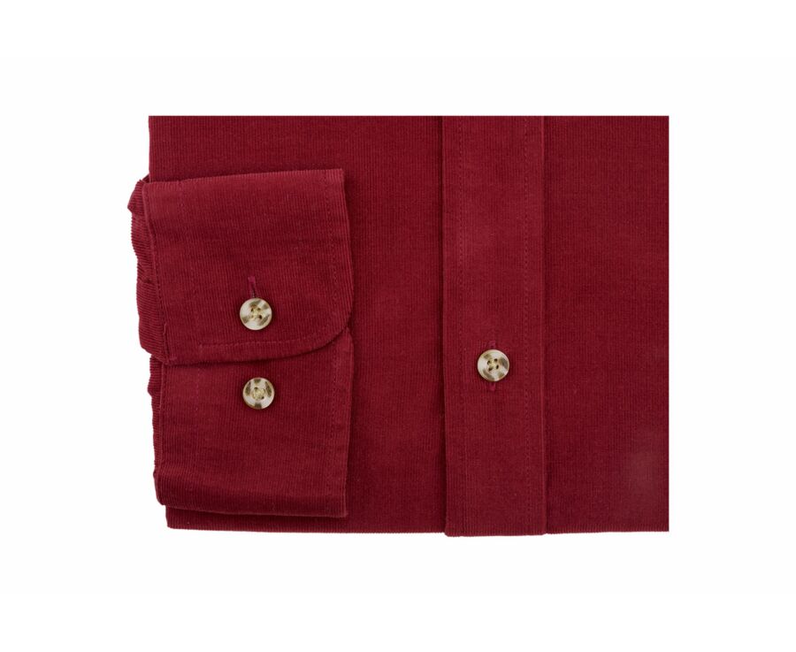Chemise en velours Rouge sombre - WAYNE