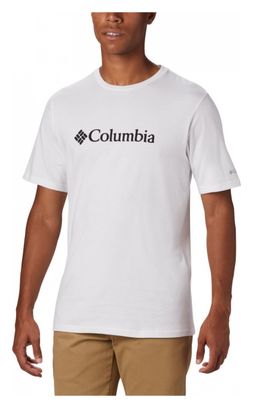 T-shirt manches courtes Columbia CSC Basic Logo Blanc Homme