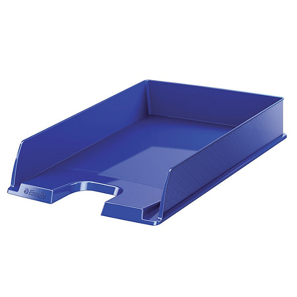 10 bacs à courriers Europost gamme opaque coloris bleu