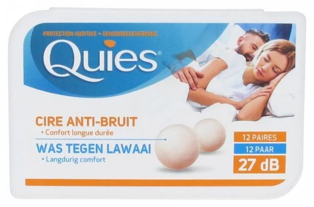 Protection Auditive en Cire Naturelle - 12 paires