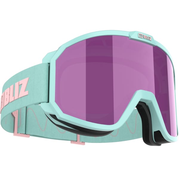 Masque de ski BLIZ RAVE MATT MINT W PINK LOGO/BROWN W PINK MULTI