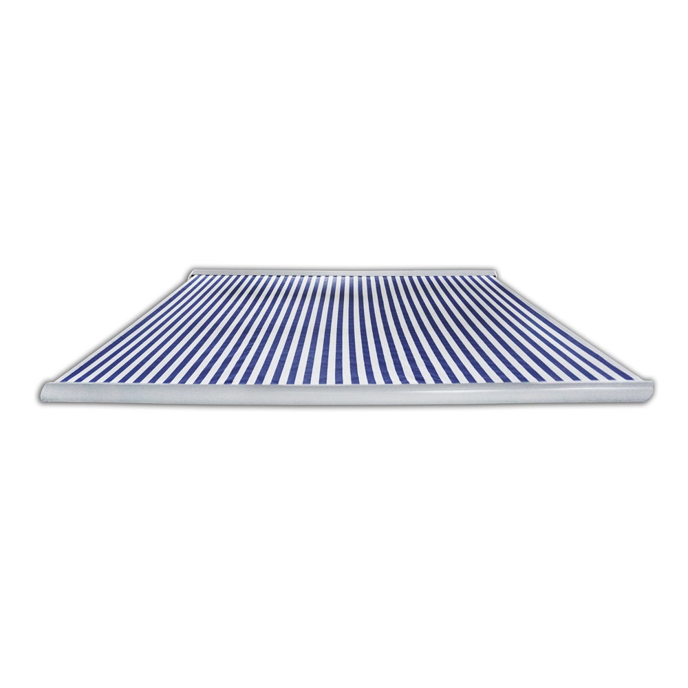 Home Deluxe - LED Full Cassette Zonnescherm ELOS - Marineblauw-Wit, 350 x 250 cm - incl. wind- en zonsensor, afstandsbediening, handslinger, bevestigingsmateriaal | Terrasoverkapping, zonwering, windscherm