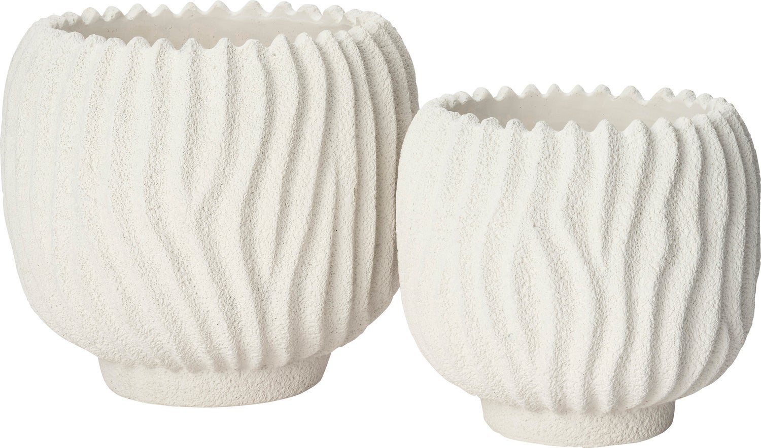Intratuin bloempot Loren wit D 21 H 19 cm