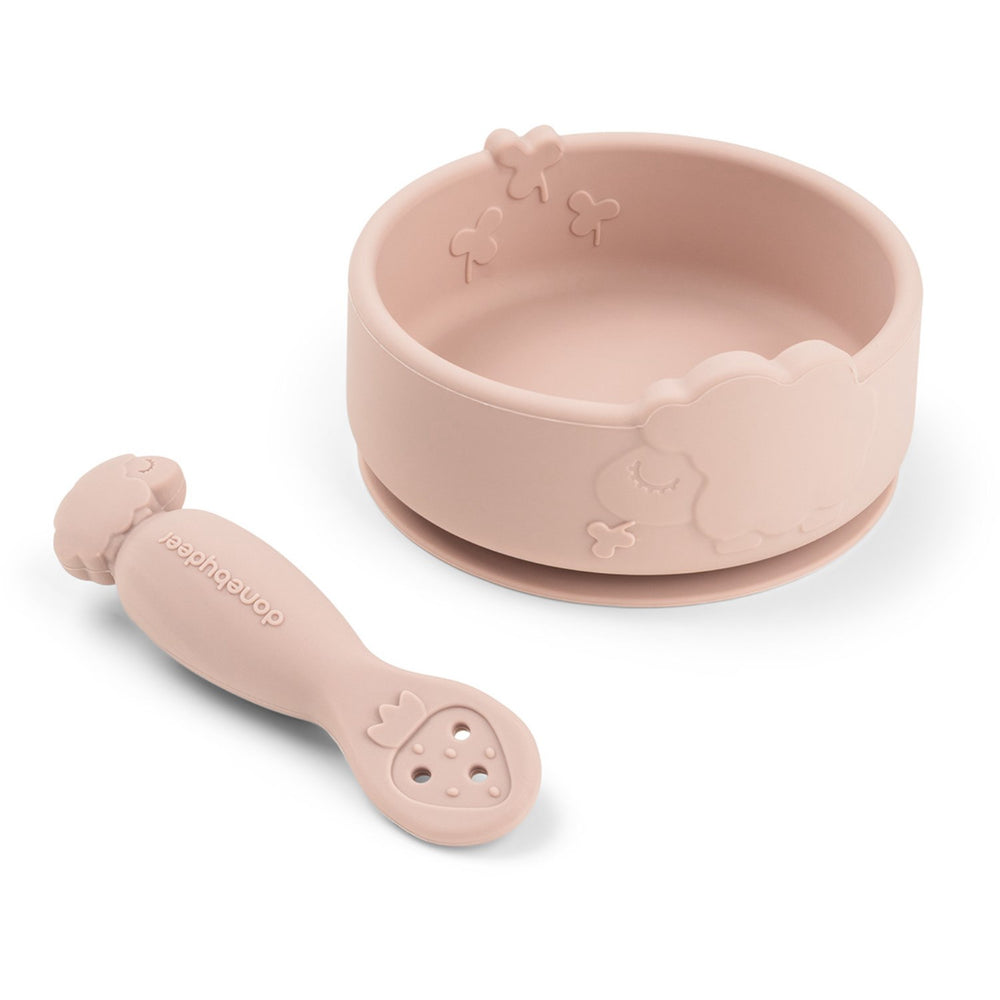 Køb DonebyDeer Sheepy Powder Silikone Stick&Stay Skål & Babyske