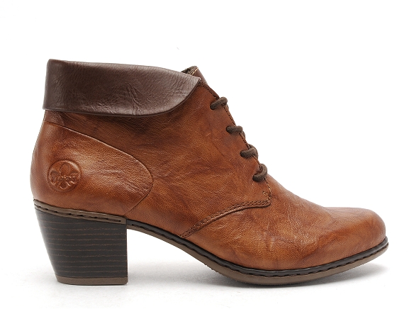 Rieker boots bottine talons femme y2131 marron