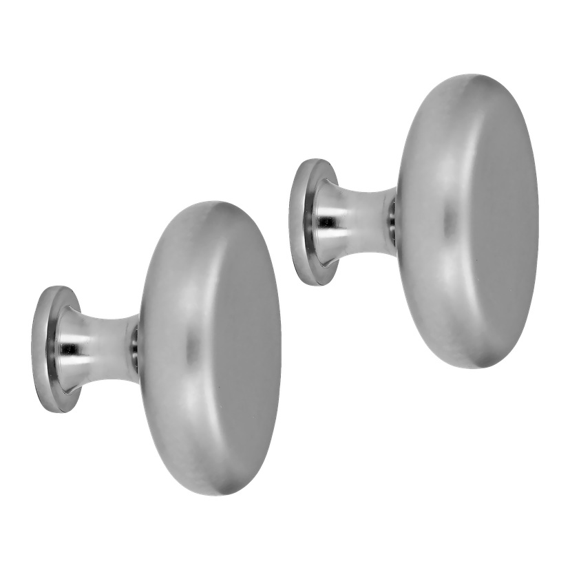 Knott, matt krom 2-pk Ø33 mm