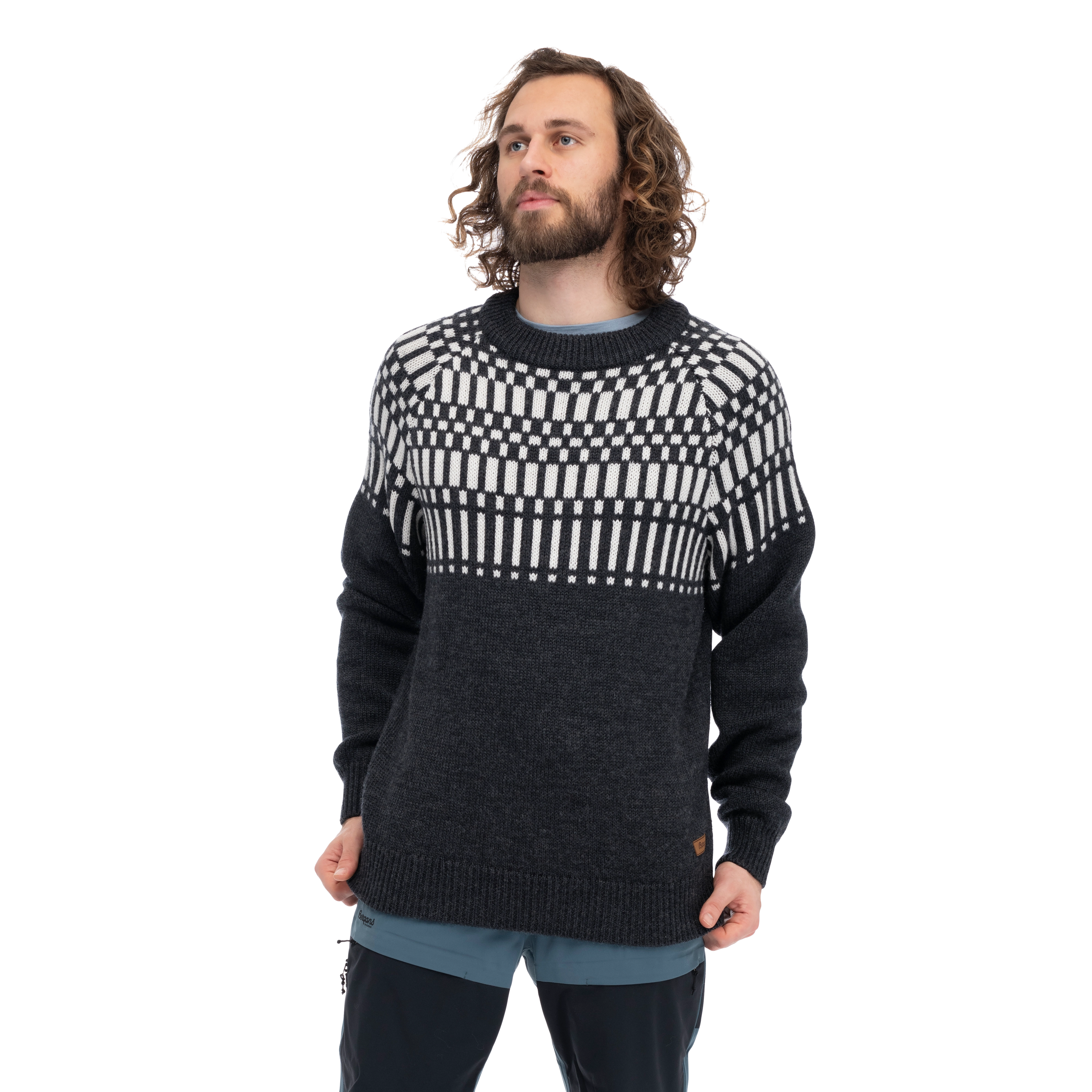 Nordmarka Merino Jumper Men Dark Shadow Grey / Aluminium
