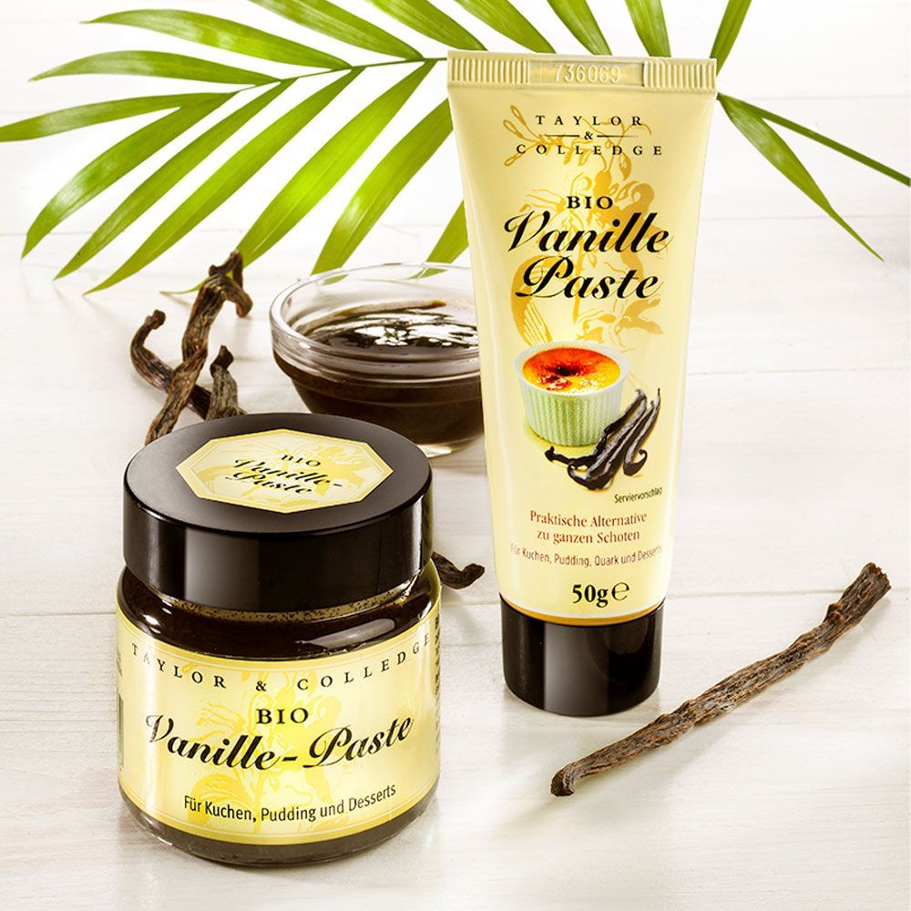 Vanillepaste aus natürlichen Vanilleschoten Bio 50g in Tube