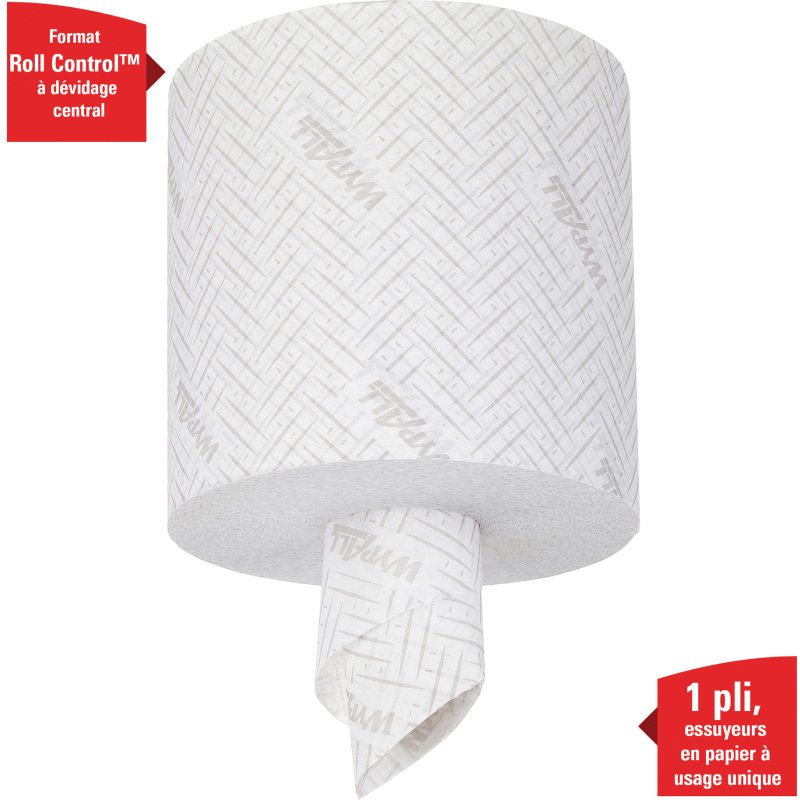 Bobine WypAll essuyage industriel L10 7406 190 m blanche - Colis de 6