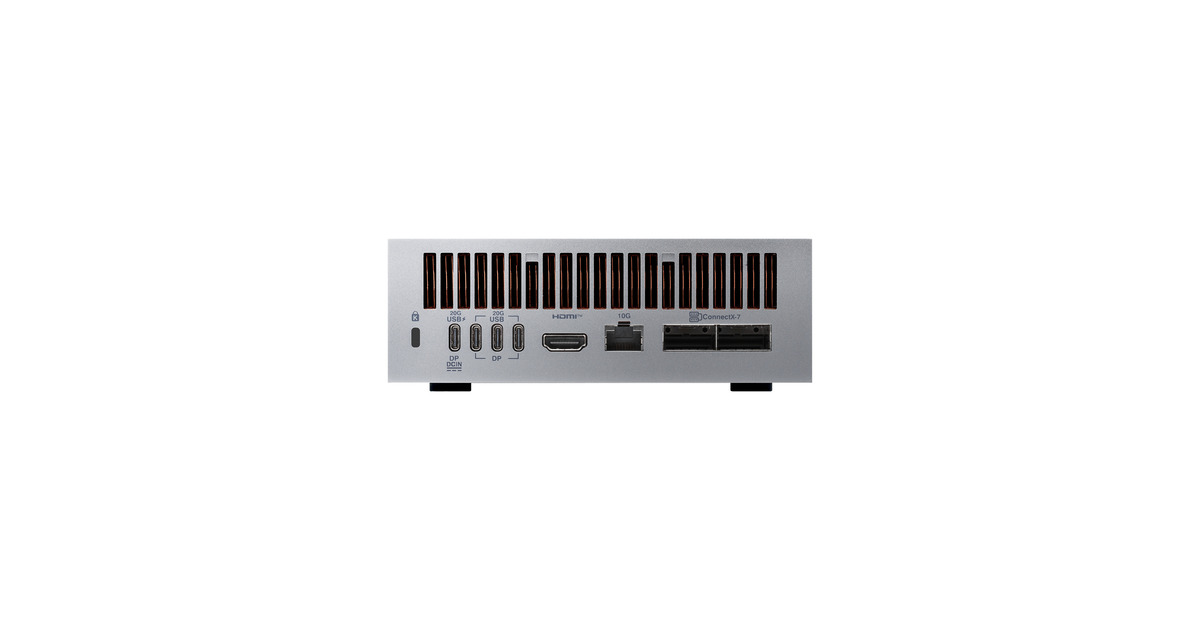 ASUSAscent GX10 ARM v9.2-A 128/2 mini-pc  (Donkergrijs | NVIDIA GB10 Grace Blackwell | DGX Spark | NVLink-C2C | 128 GB | 2 TB SSD)