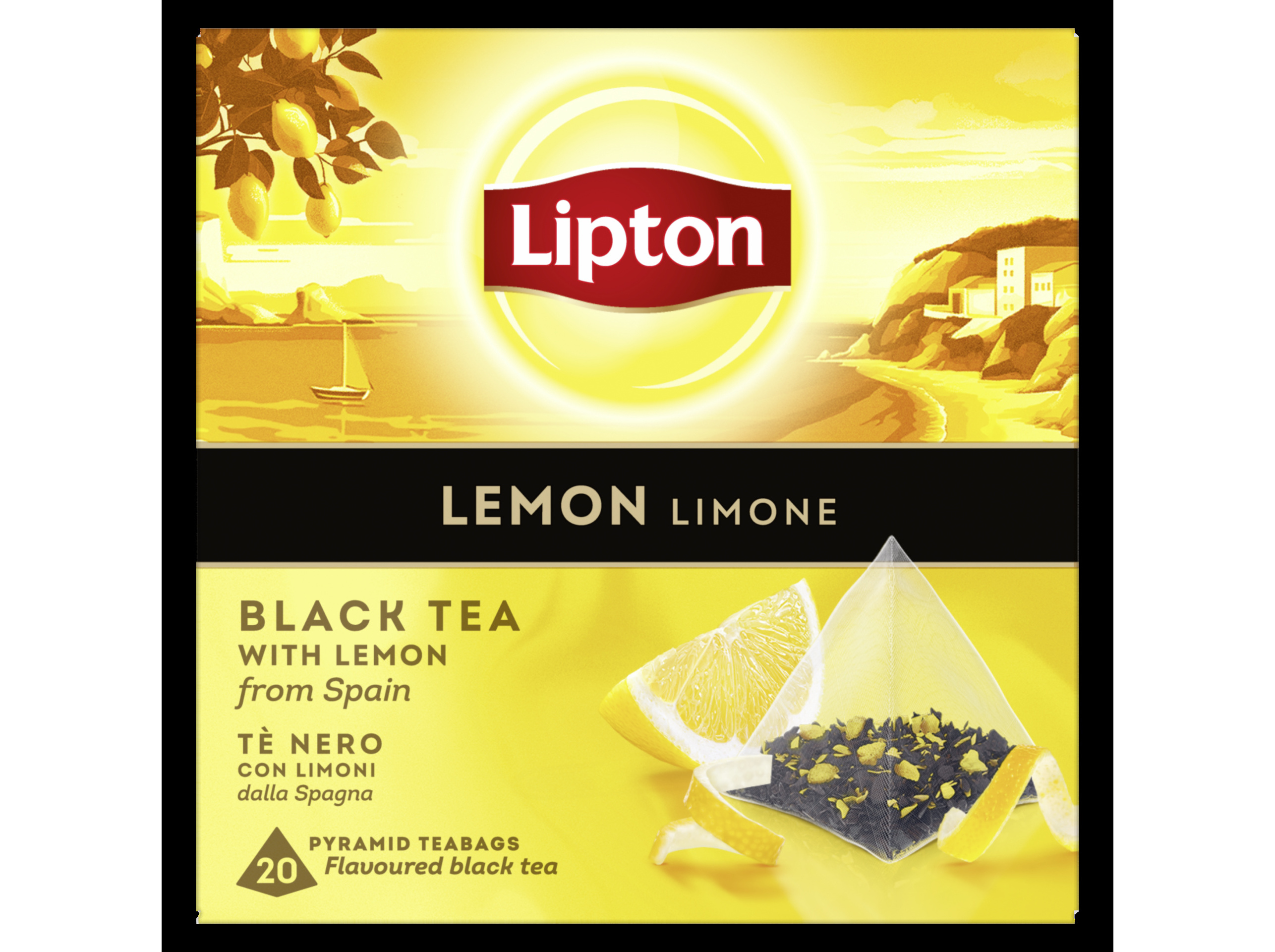 CHÁ PRETO LIPTON PYRAMID LIMAO 20 SAQ