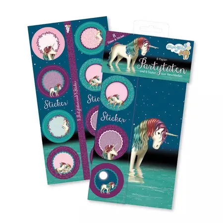Lutz Mauder TapirElla Partytüten aus Papier Lunabelle, Einhorn 8er Packung