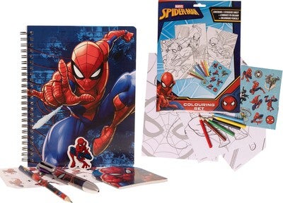 Marvel Spider-Man Skrivesett & Fargeleggingssett