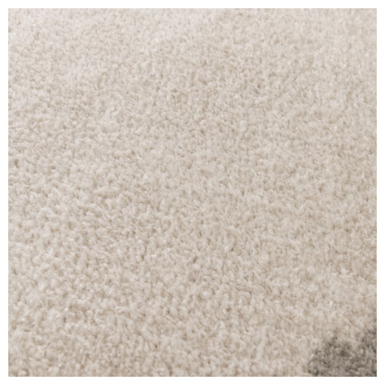 Tapis rond en matière douce recyclée - creamy - beige et crème - ø 160 cm