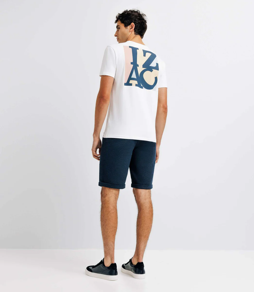 T-shirt avec imprimé blanc