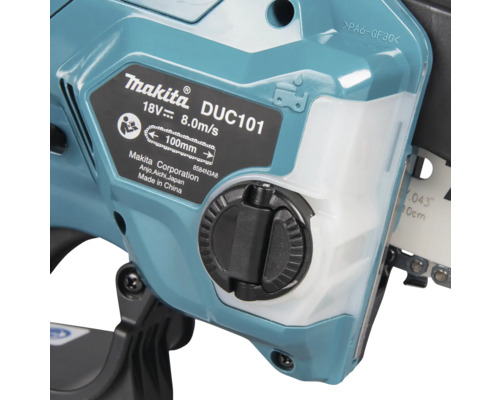 Makita DUC101Z 1x18V snoerloze snoeizaag/minikettingzaag/boomknipper (borstelloos) - Accu en oplader niet inbegrepen