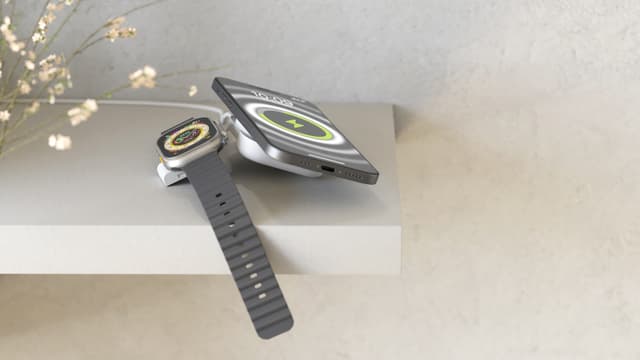 Zens 2-i-1 magnetisk trådløs oplader