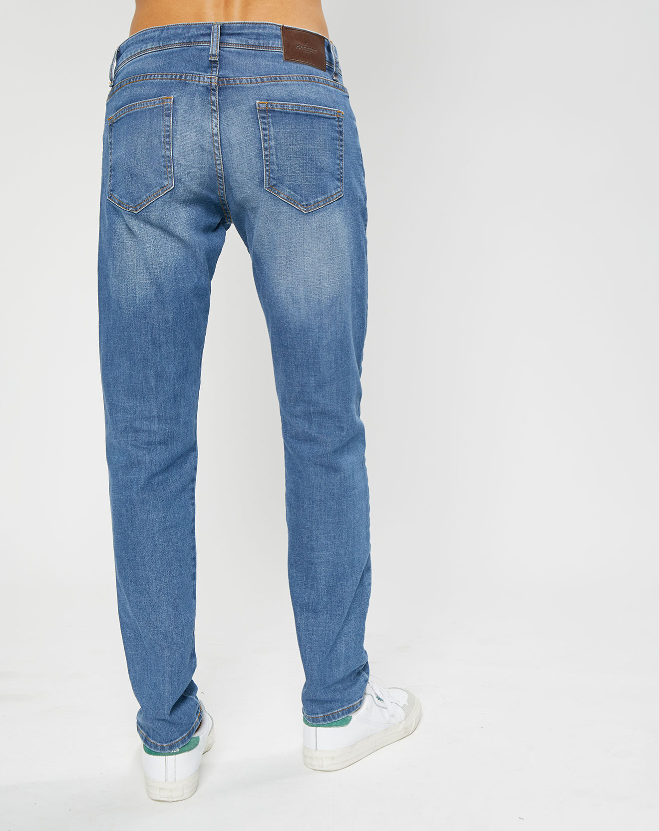 Hackett London Jean Slim 5 Poches bleu