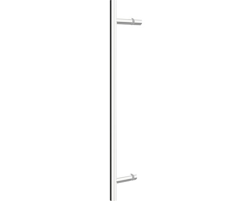 Douchedeur in nis met draaideur SCHULTE Alexa Style 2.0 ExpressPlus 90 cm profiel aluminium glas decor Depoli Light