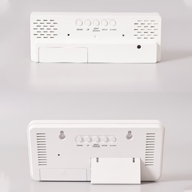 LED-ur Elektronisk digitalt vækkeur Farverig 12/24H