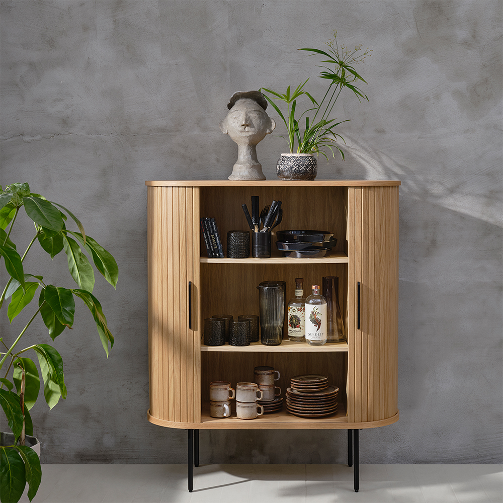 Houten opbergkast Lenn Naturel