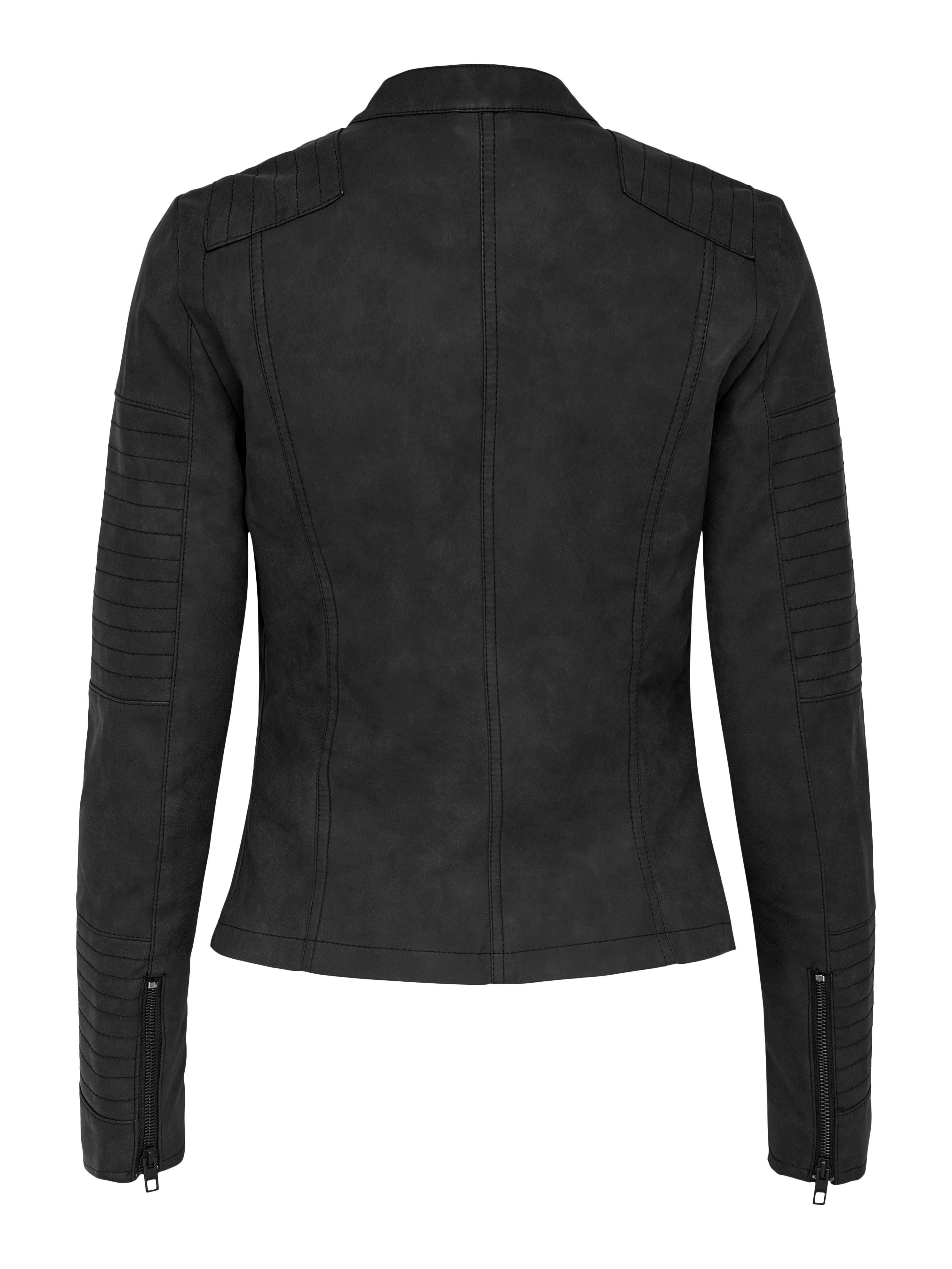 ONLAVA Bikerjacke in Lederoptik Black