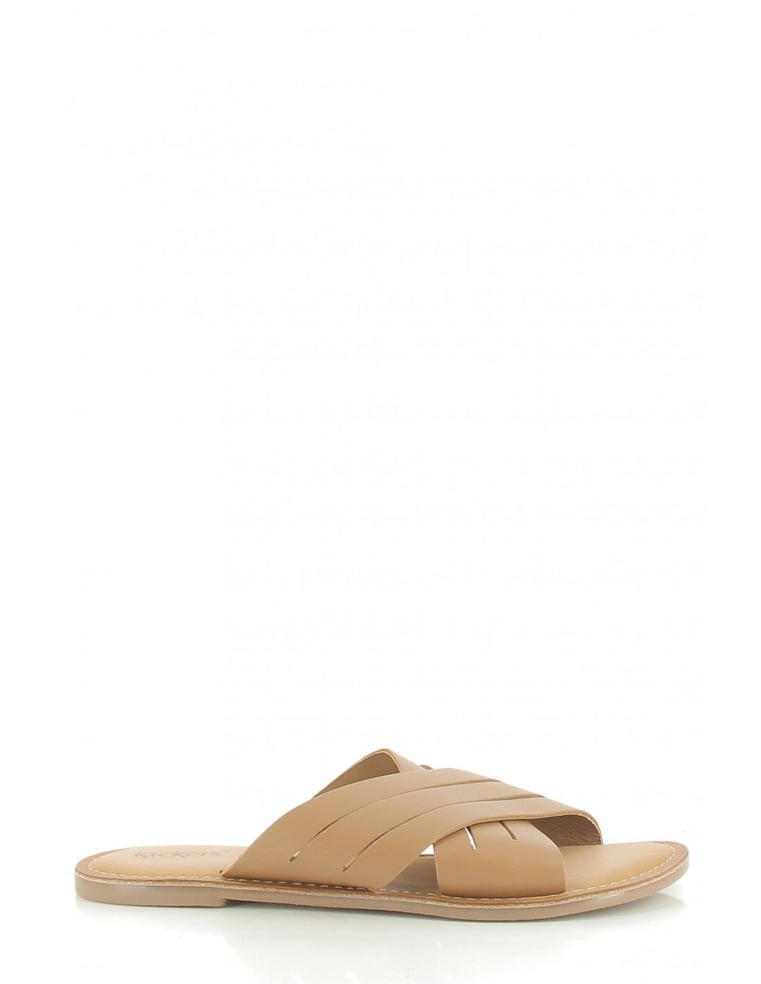 kickers mules femme kick day cuir marron