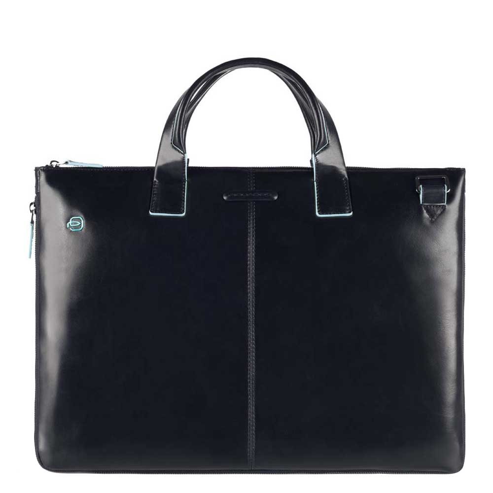 Piquadro Blue Square Expandable Slim Computer Bag 15.6