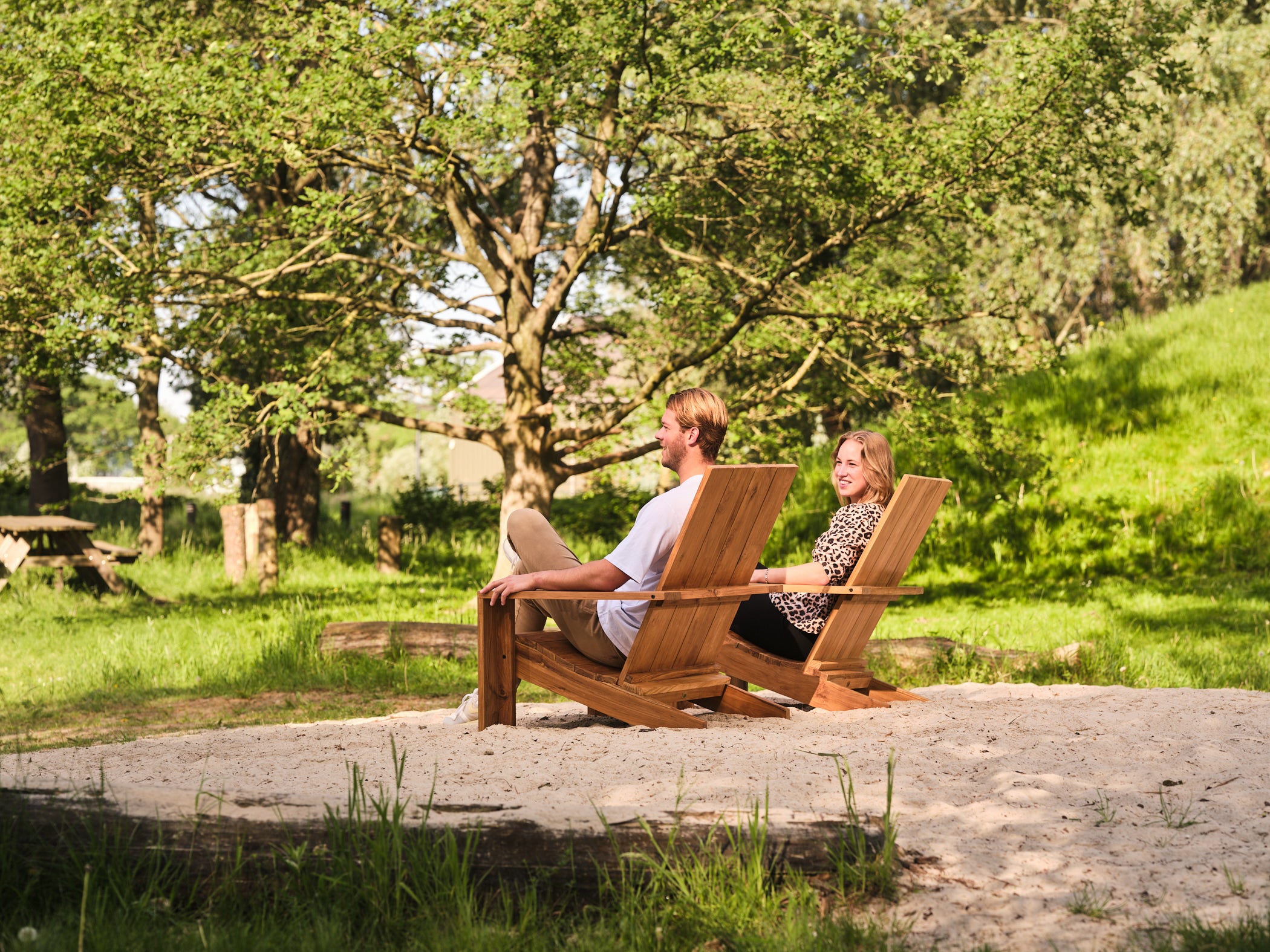 Chill-Dept. - Grizzly Teakhout Adirondack relaxstoel