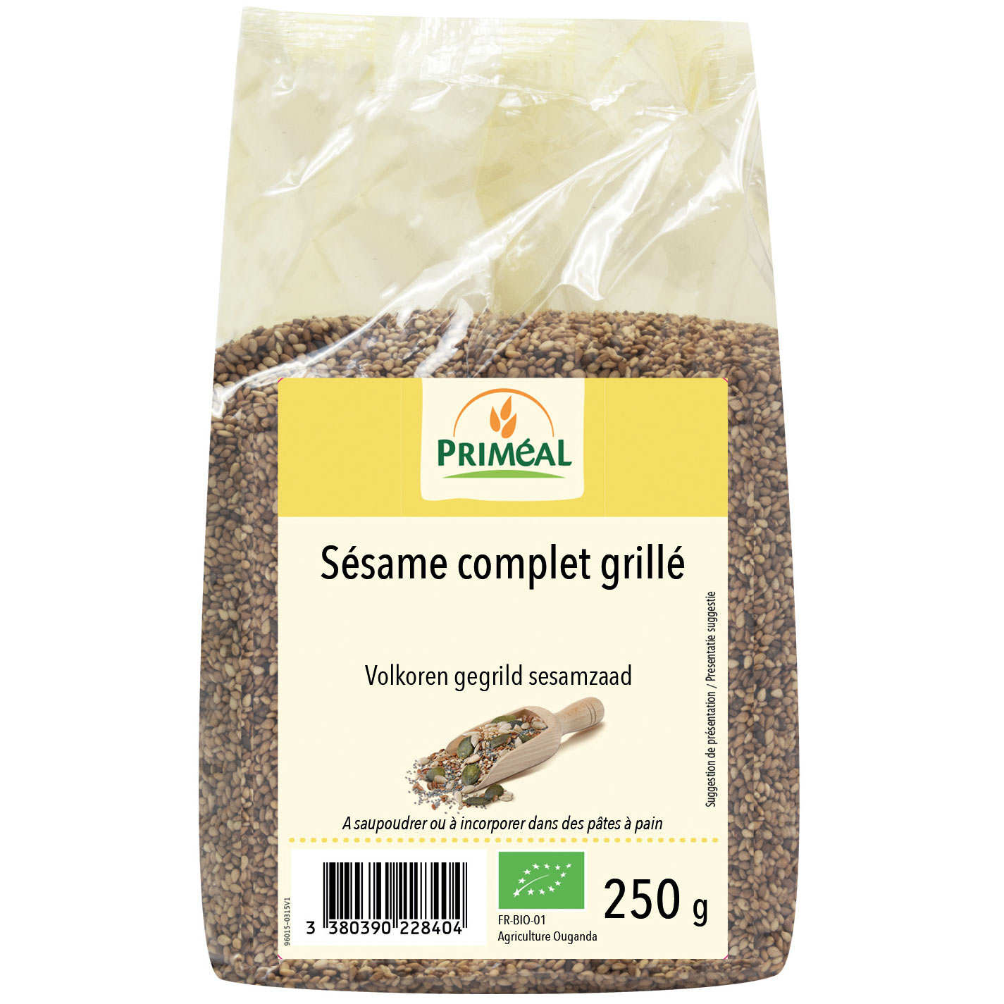 Sésame complet grillé bio