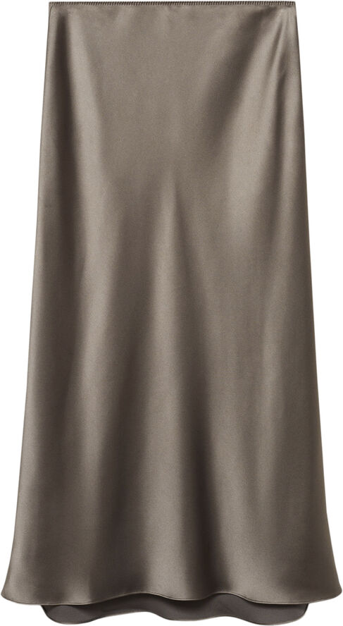 MANGO Midi satin skirt 34