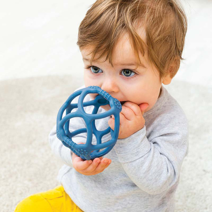 Lot de 2 balles en silicone - Bleu