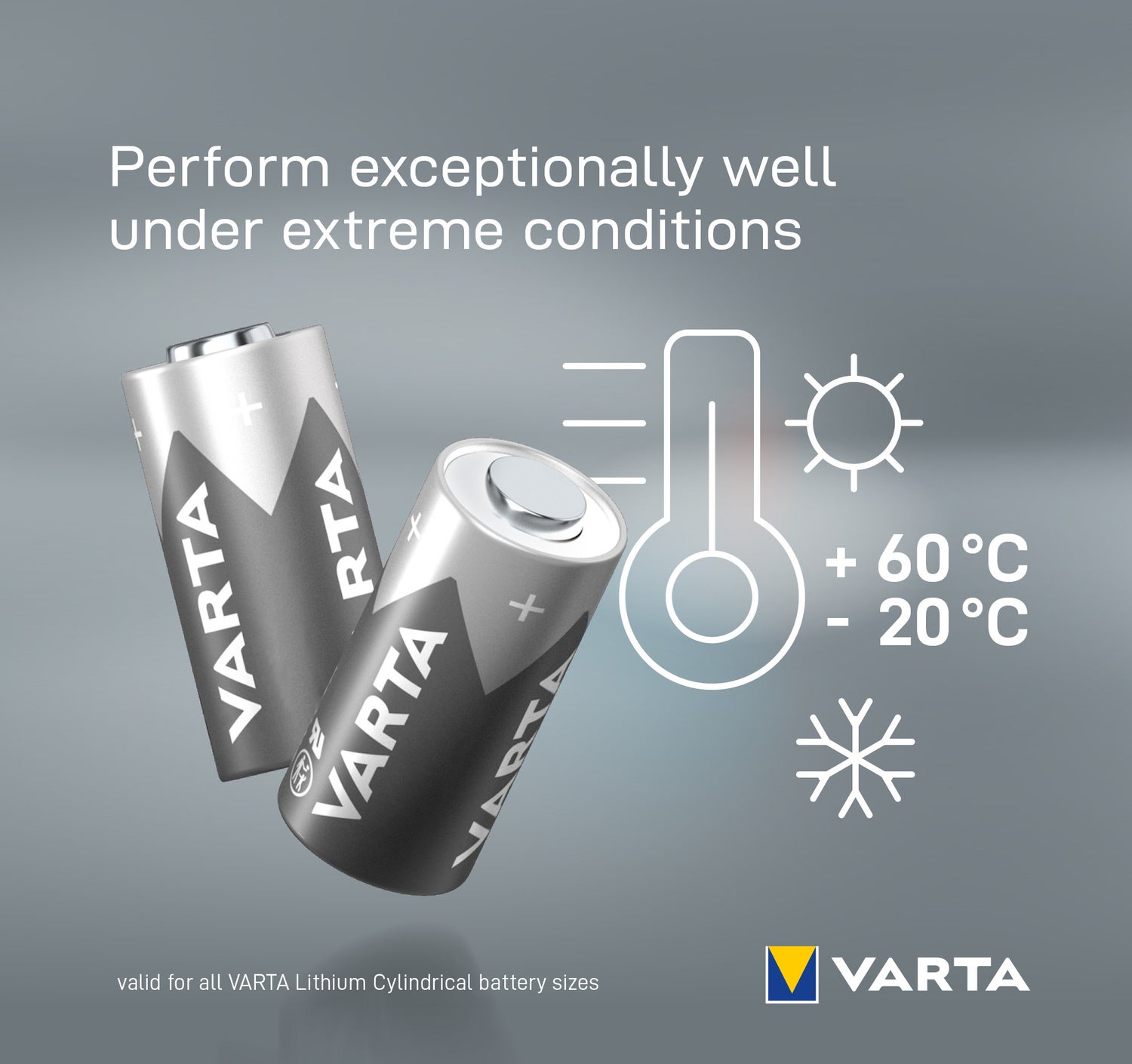 Varta CR123A knoopcel batterij Lithium Cylindrical 3V