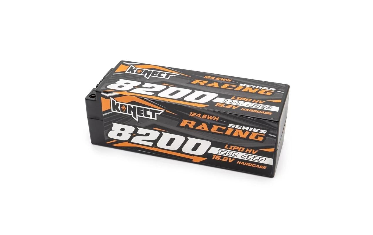 RC-Akku LiHV 8200 mAh 15.2 V 120C 4S2P Racing Series4S LiPo High Voltage Akku für RC-Fahrzeuge