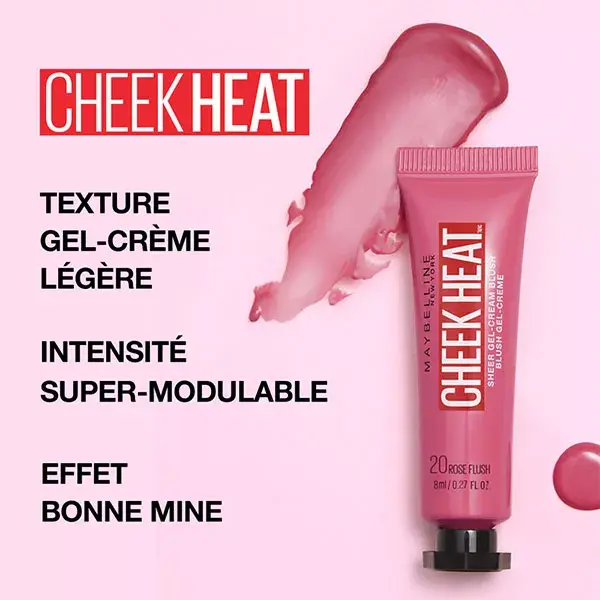 Maybelline New York Cheek Heat Blush em Gel-Creme N°15 Nude Burn 10ml